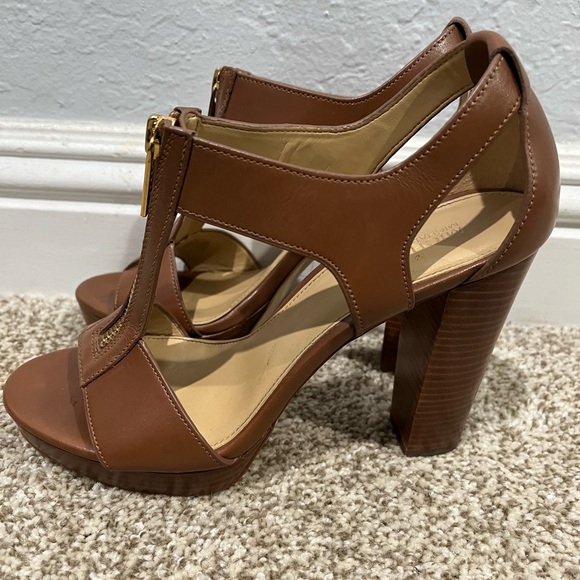 Michael Kors Women's Berkley T-Strap Platform Dress Sandals - Picture 1 of 10
